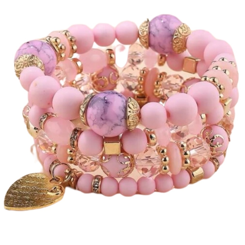 Soft Pink 4 pc. Bracelet
